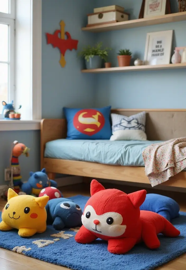 30 Marvel Bedroom Ideas Boy Rooms That Feel Heroic & Fun 21 30 Marvel Bedroom Ideas Boy Rooms That Feel Heroic & Fun - 20. Character Footrests