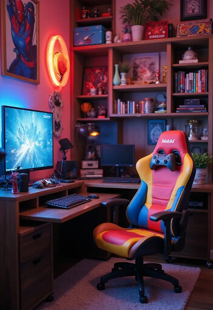 30 Marvel Bedroom Ideas Boy Rooms That Feel Heroic & Fun 28 30 Marvel Bedroom Ideas Boy Rooms That Feel Heroic & Fun - 27. Superhero-Themed Game Zone
