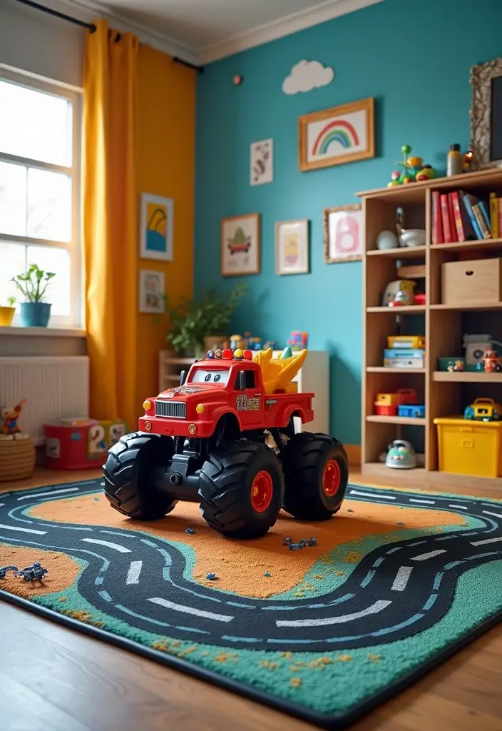 30 Monster Truck Bedroom Ideas That Kids Will Go Crazy For 19 30 Monster Truck Bedroom Ideas That Kids Will Go Crazy For - 18. Interactive Play Area