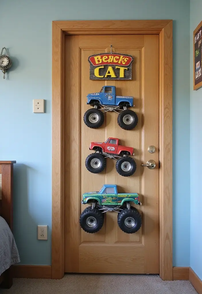 30 Monster Truck Bedroom Ideas That Kids Will Go Crazy For 24 30 Monster Truck Bedroom Ideas That Kids Will Go Crazy For - 23. Fun Bedroom Signs