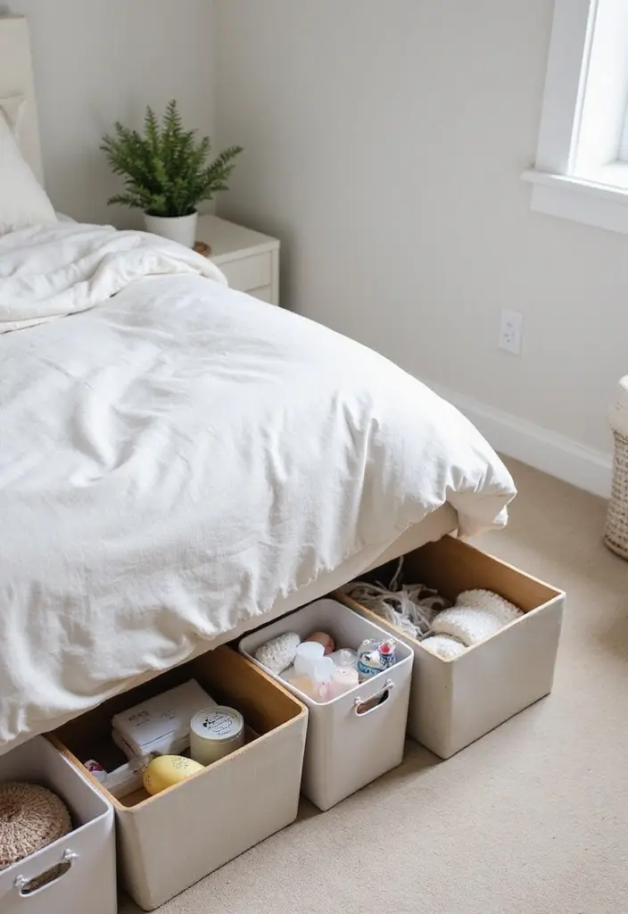 30 Organization Ideas for Bedroom That Keep Things Effortless 2 30 Organization Ideas for Bedroom That Keep Things Effortless - 1. Under-Bed Storage Bins