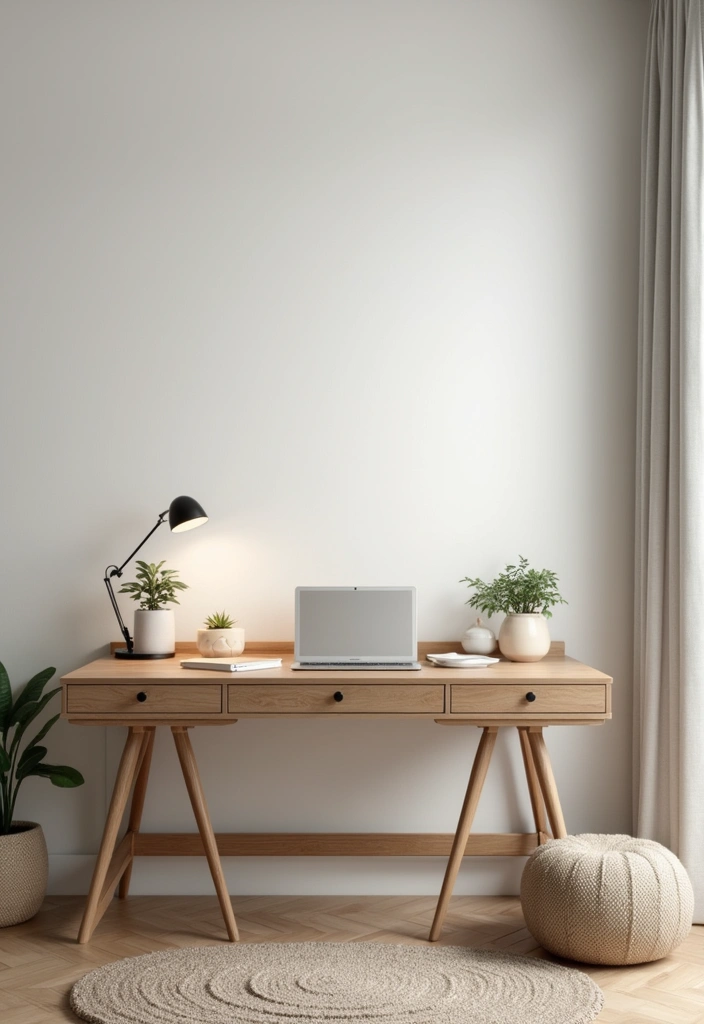 30 Organization Ideas for Bedroom That Keep Things Effortless 17 30 Organization Ideas for Bedroom That Keep Things Effortless - 16. Minimalist Desk Setup
