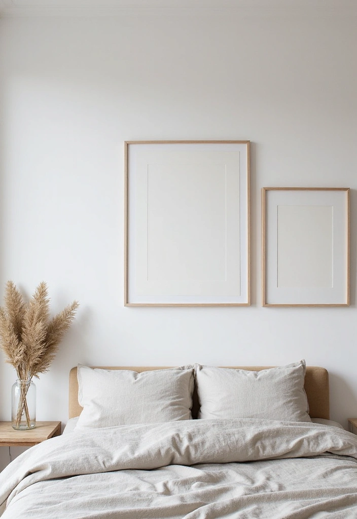 30 Organization Ideas for Bedroom That Keep Things Effortless 19 30 Organization Ideas for Bedroom That Keep Things Effortless - 18. Minimalist Wall Art
