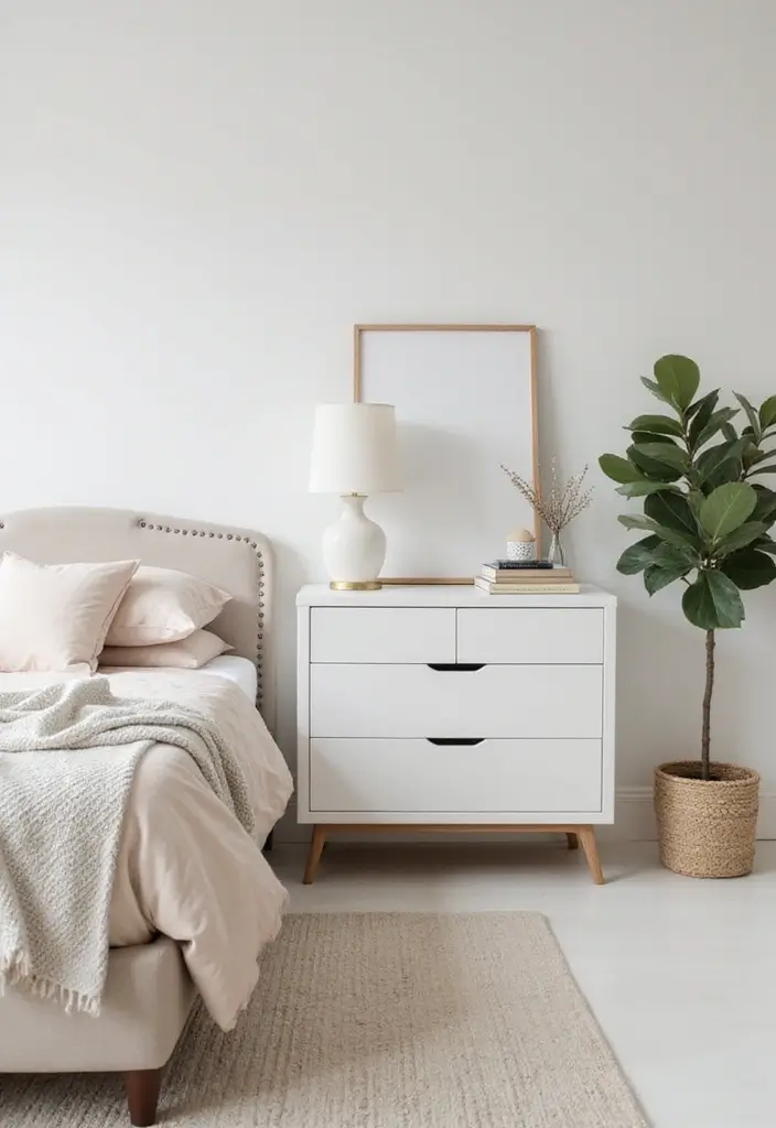 30 Organization Ideas for Bedroom That Keep Things Effortless 23 30 Organization Ideas for Bedroom That Keep Things Effortless - 22. Keep Surfaces Clear