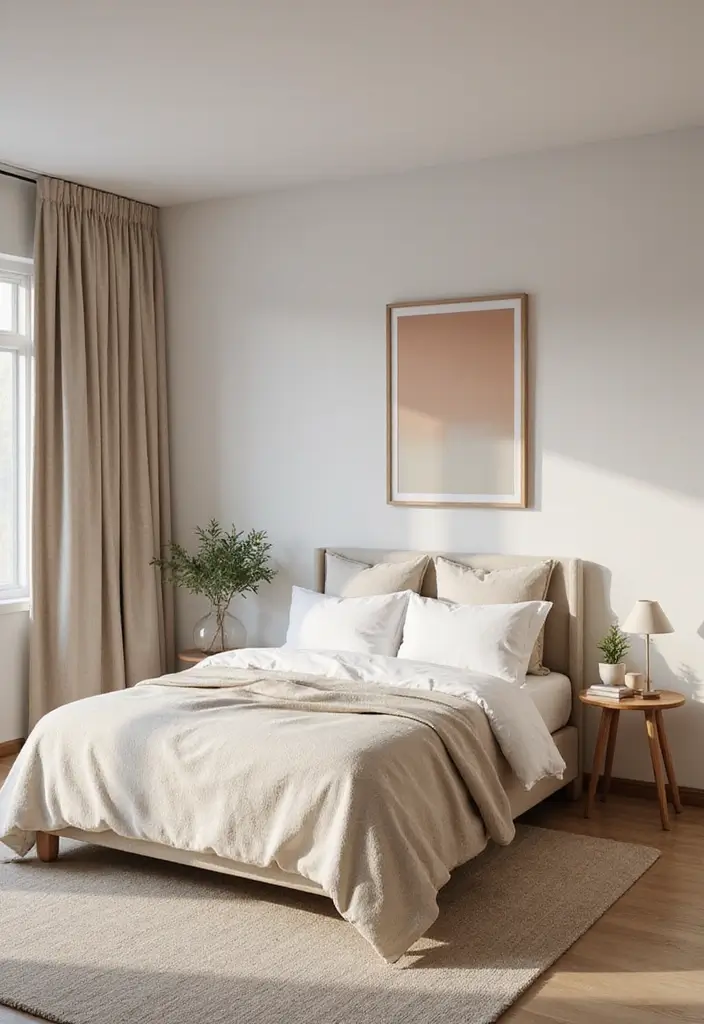 30 Organization Ideas for Bedroom That Keep Things Effortless 24 30 Organization Ideas for Bedroom That Keep Things Effortless - 23. Embrace Minimalist Color Schemes