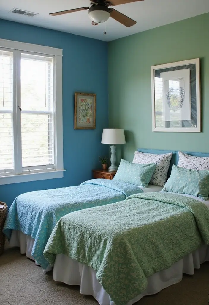 30 Teen Boys Shared Bedroom Ideas That Are Functional and Cool 2 30 Teen Boys Shared Bedroom Ideas That Are Functional and Cool - 1. Dual Color Schemes