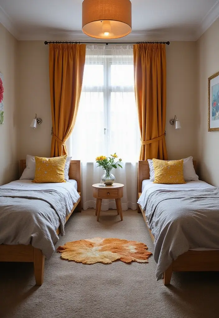 30 Teen Boys Shared Bedroom Ideas That Are Functional and Cool 14 30 Teen Boys Shared Bedroom Ideas That Are Functional and Cool - 13. Stylish Curtains