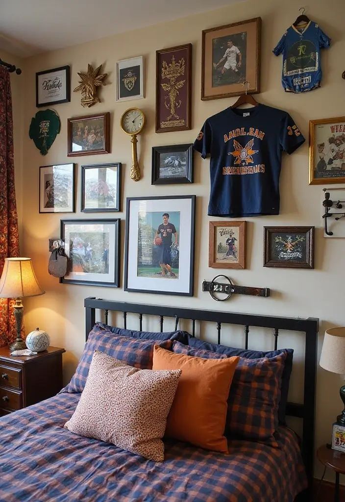 30 Teen Boys Shared Bedroom Ideas That Are Functional and Cool 20 30 Teen Boys Shared Bedroom Ideas That Are Functional and Cool - 19. Sports Memorabilia Display