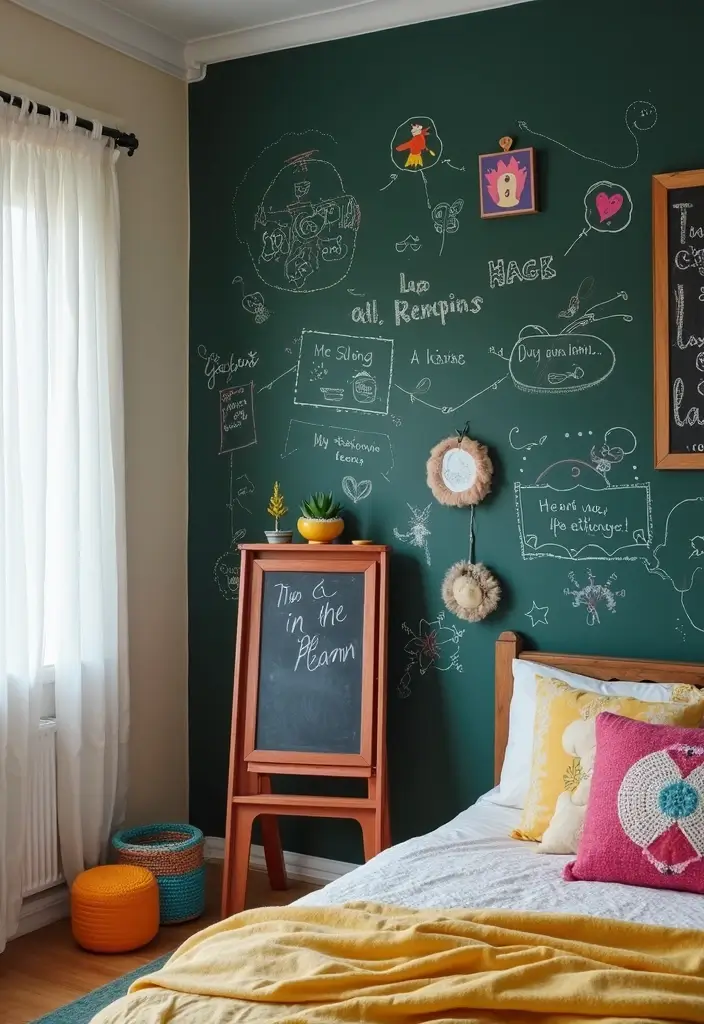 30 Toca Boca Big Family House Ideas Bedroom That Feel Fun & Cozy 13 30 Toca Boca Big Family House Ideas Bedroom That Feel Fun & Cozy - 12. Chalkboard Walls