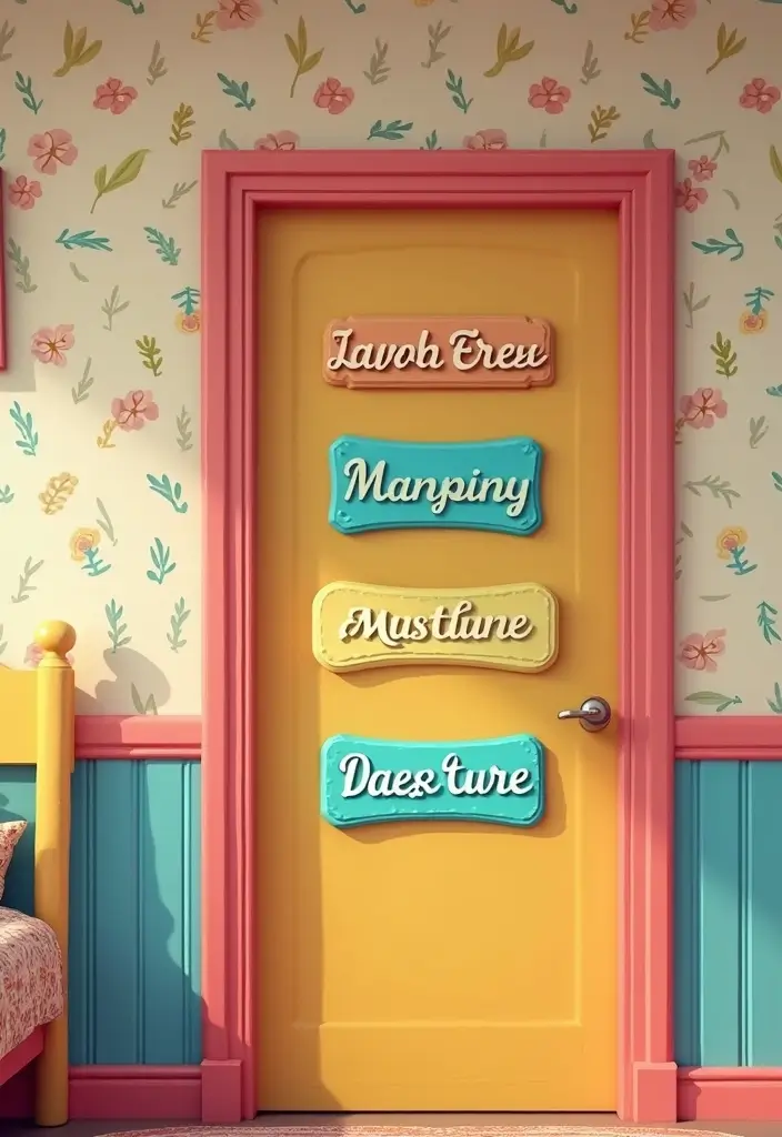 30 Toca Boca Big Family House Ideas Bedroom That Feel Fun & Cozy 9 30 Toca Boca Big Family House Ideas Bedroom That Feel Fun & Cozy - 8. Personalized Door Signs