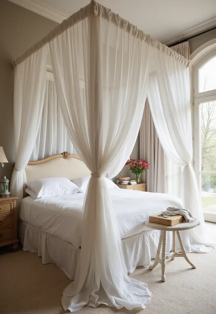 30 Victoria's Secret Bedroom Ideas That Feel Feminine & Glam 15 30 Victoria's Secret Bedroom Ideas That Feel Feminine & Glam - 14. Dreamy Bed Canopies