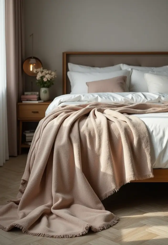 30 Victoria's Secret Bedroom Ideas That Feel Feminine & Glam 23 30 Victoria's Secret Bedroom Ideas That Feel Feminine & Glam - 22. Luxurious Throw Blankets