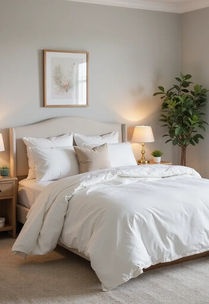 30 White Comforter Bedroom Ideas with Color That Feel Fresh & Inviting 12 30 White Comforter Bedroom Ideas with Color That Feel Fresh & Inviting - 11. Monochromatic Elegance