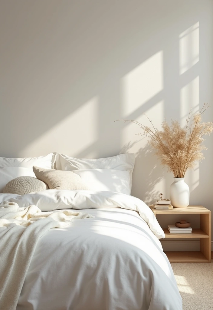 30 White Comforter Bedroom Ideas with Color That Feel Fresh & Inviting 29 30 White Comforter Bedroom Ideas with Color That Feel Fresh & Inviting - 28. Zen Retreat